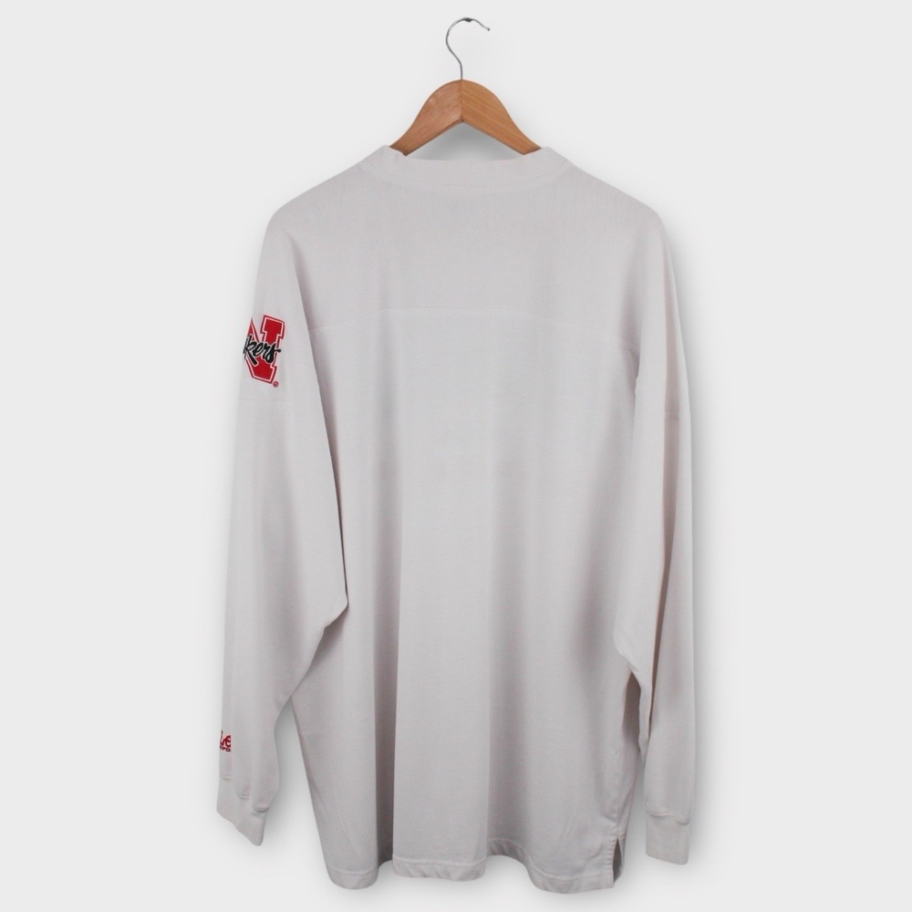 Nebraska Cornhuskers V Neck Sweatshirt Mens XXL Vintage 90s Embroidered USA - Picture 3 of 5